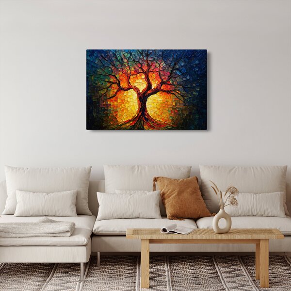 Slika - Stablo života u mozaiku (90x60 cm)