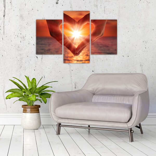 Slika - Sonce v srcu (90x60 cm)
