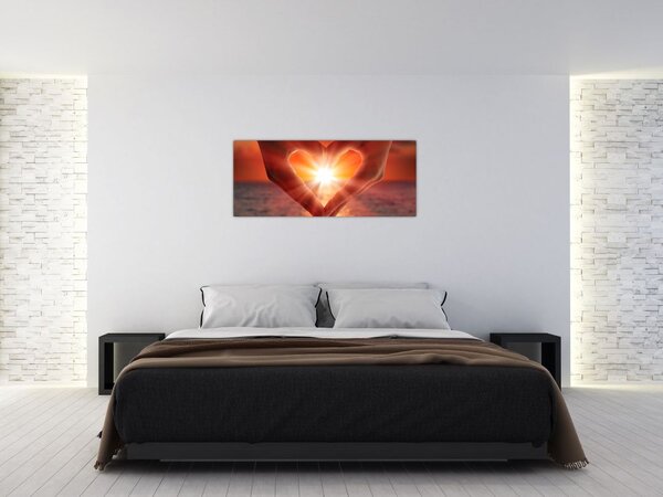 Slika - Sonce v srcu (120x50 cm)