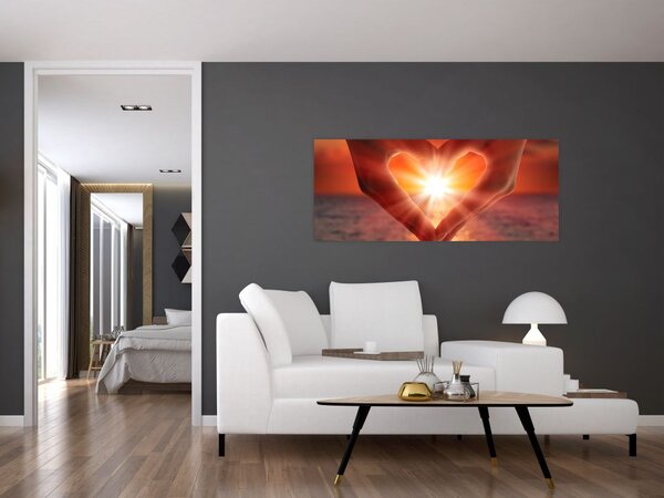 Slika - Sonce v srcu (120x50 cm)