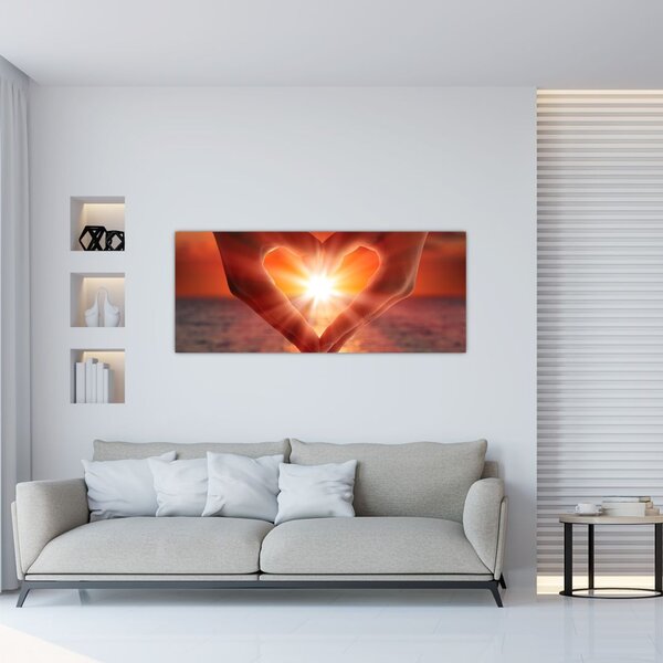 Slika - Sonce v srcu (120x50 cm)