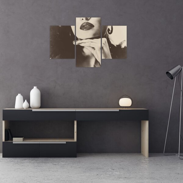 Slika - Vintage fotografija ženske (90x60 cm)