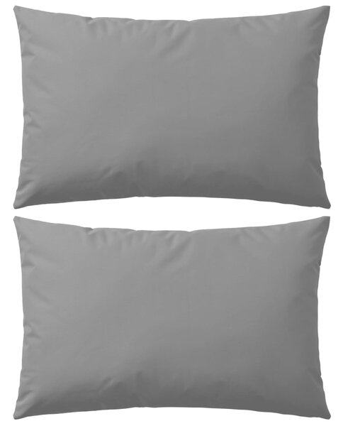 VidaXL Vrtni jastuci 2 kom 60 x 40 cm sivi