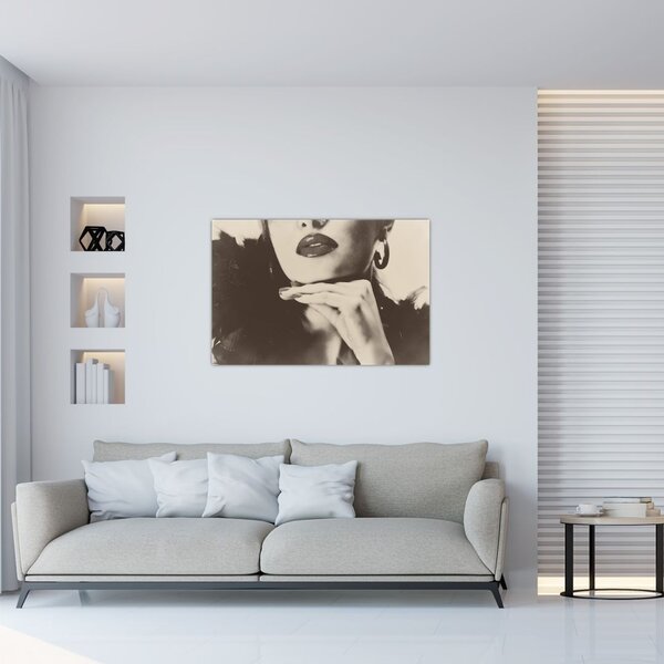 Slika - Vintage fotografija ženske (90x60 cm)