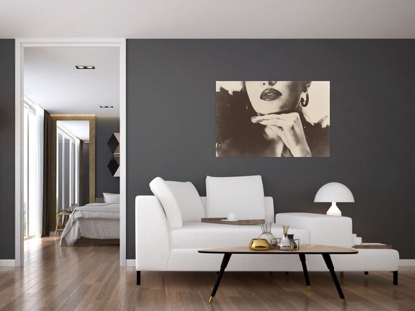 Slika - Vintage fotografija ženske (90x60 cm)