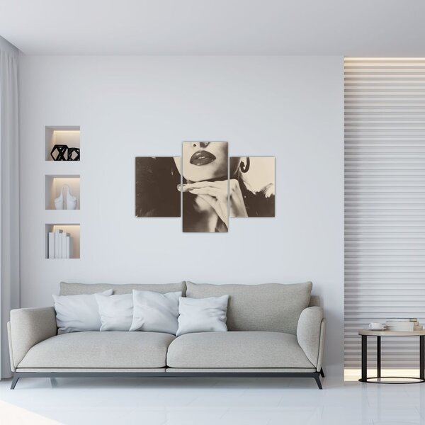 Slika - Vintage fotografija ženske (90x60 cm)