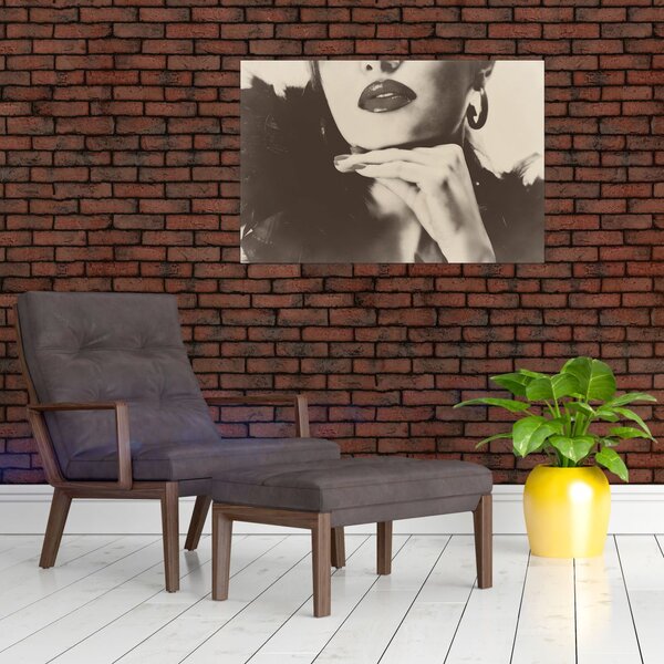 Slika - Vintage fotografija ženske (90x60 cm)