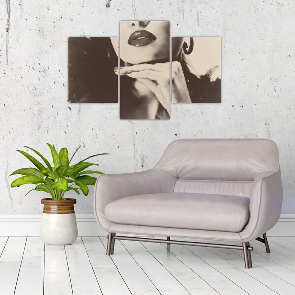 Slika - Vintage fotografija ženske (90x60 cm)