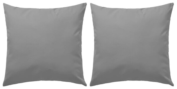 VidaXL Vrtni jastuci 2 kom 45 x 45 cm sivi