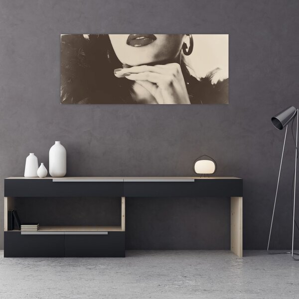 Slika - Vintage fotografija ženske (120x50 cm)