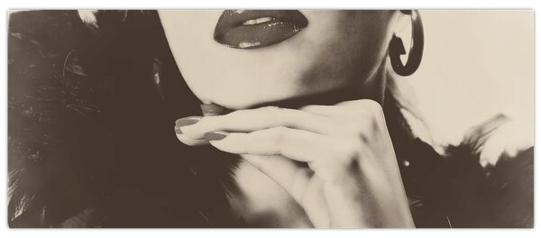 Slika - Vintage fotografija ženske (120x50 cm)