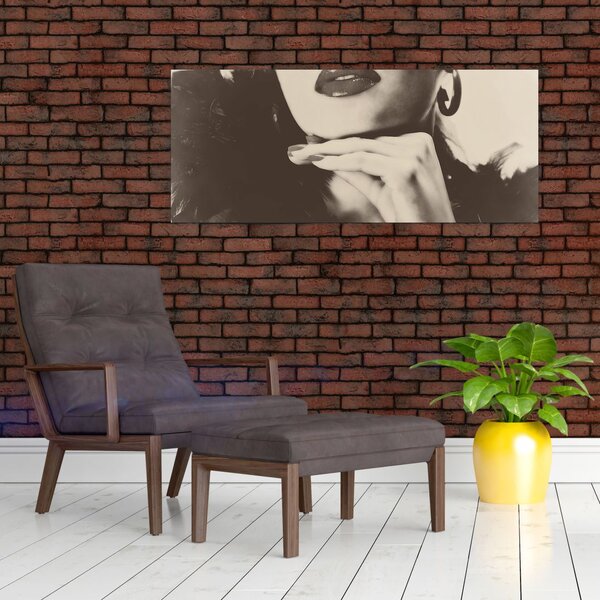 Slika - Vintage fotografija ženske (120x50 cm)
