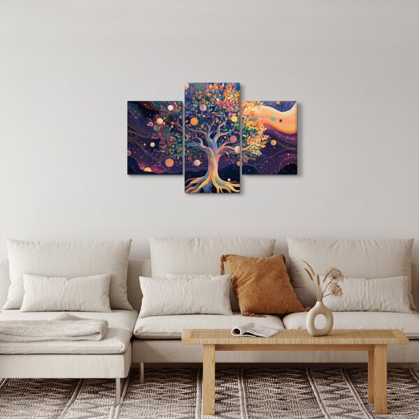 Slika – Ljubičasto drvo puno energije (90x60 cm)