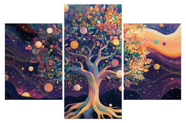 Slika – Ljubičasto drvo puno energije (90x60 cm)