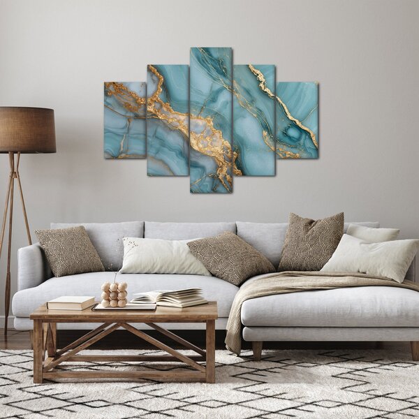 Slika - Tirkizni mramor (150x105 cm)