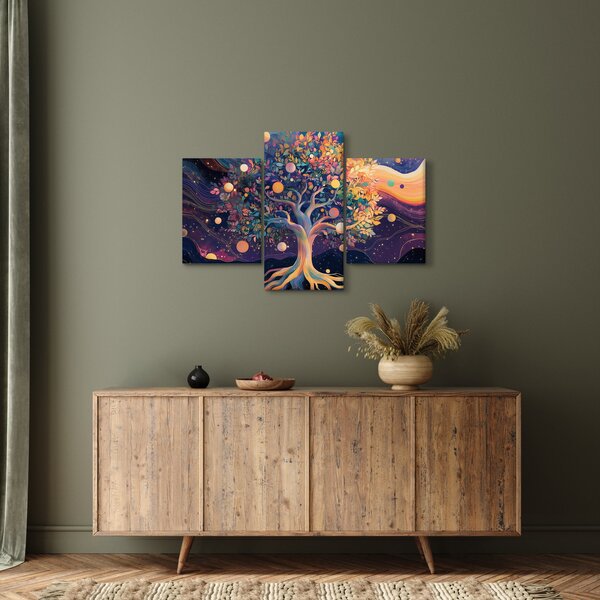 Slika – Ljubičasto drvo puno energije (90x60 cm)