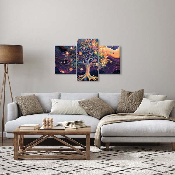 Slika – Ljubičasto drvo puno energije (90x60 cm)