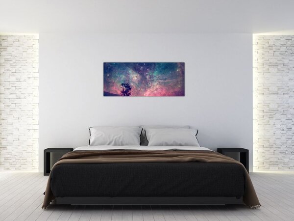 Slika - Nezemeljsko nočno nebo (120x50 cm)