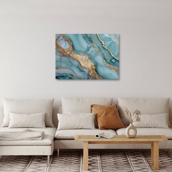 Slika - Tirkizni mramor (70x50 cm)