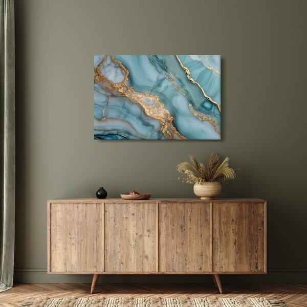 Slika - Tirkizni mramor (90x60 cm)