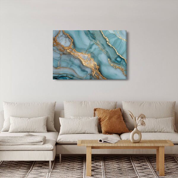 Slika - Tirkizni mramor (90x60 cm)
