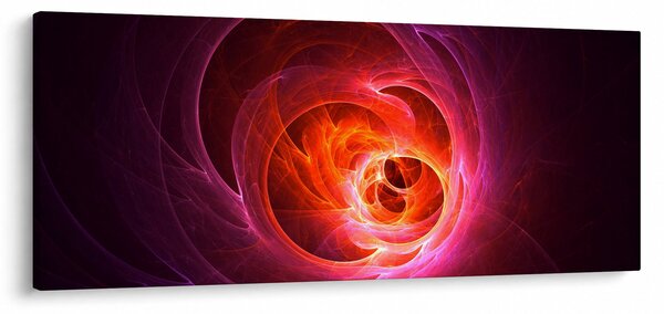 Moderna slika ružičaste apstrakcije (120x50 cm)