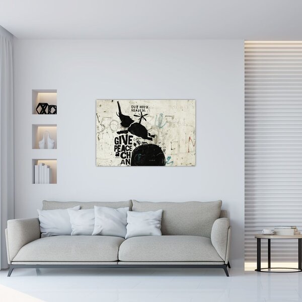 Slika - Slon nad tlemi (90x60 cm)