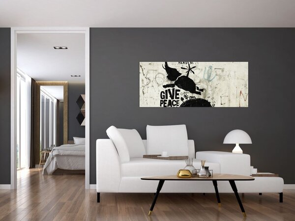 Slika - Slon nad tlemi (120x50 cm)