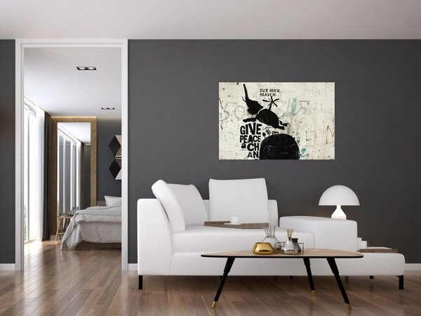 Slika - Slon nad tlemi (90x60 cm)