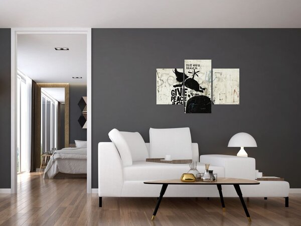 Slika - Slon nad tlemi (90x60 cm)