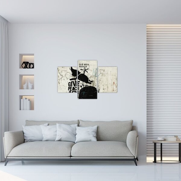 Slika - Slon nad tlemi (90x60 cm)