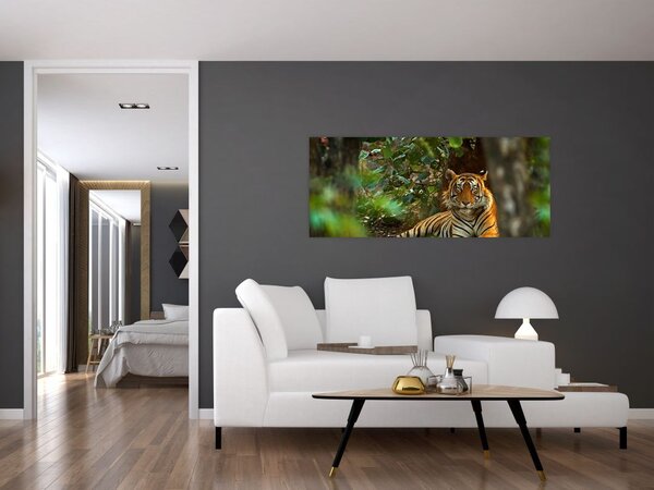 Slika počivajočega tigra (120x50 cm)