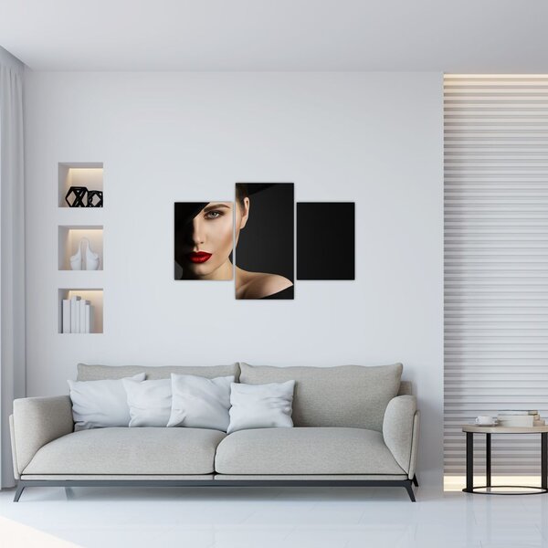 Slika - Portret ženske v klobuku (90x60 cm)