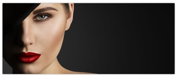 Slika - Portret ženske v klobuku (120x50 cm)