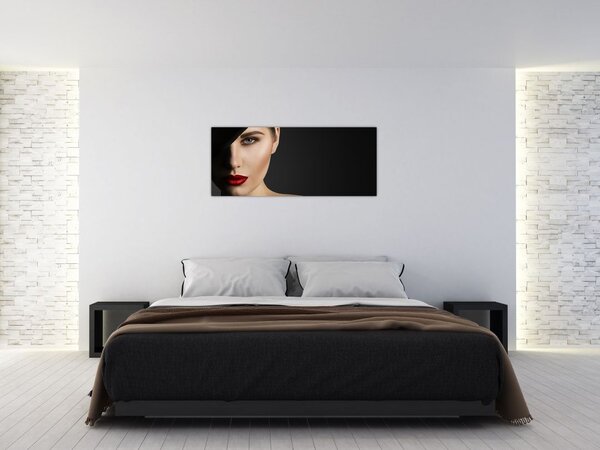 Slika - Portret ženske v klobuku (120x50 cm)