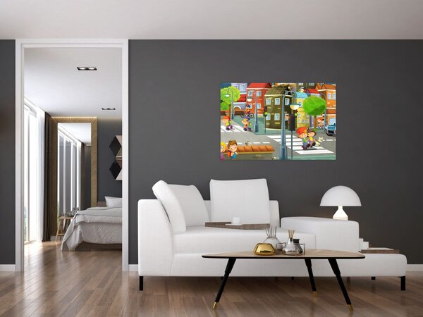 Slika - Otroško mesto (90x60 cm)