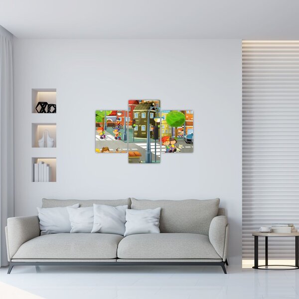 Slika - Otroško mesto (90x60 cm)