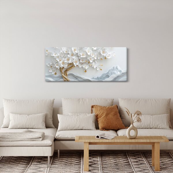 Slika – 3D elegantno drvo života (120x50 cm)