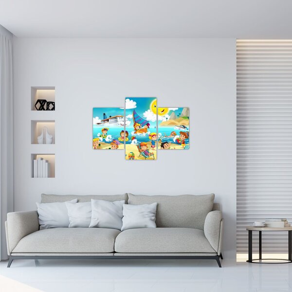 Slika - Dan na plaži (90x60 cm)