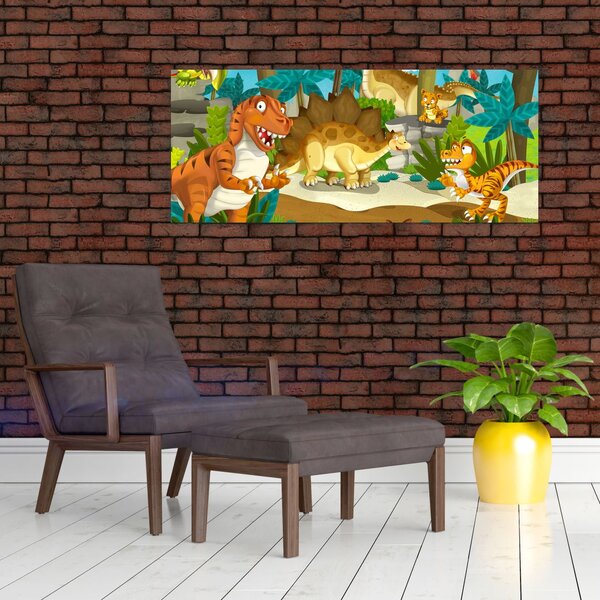 Slika - Dinozavri (120x50 cm)