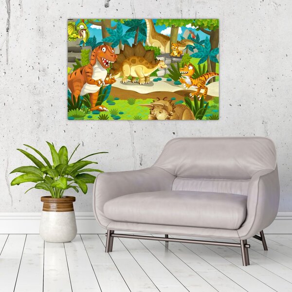 Slika - Dinozavri (90x60 cm)