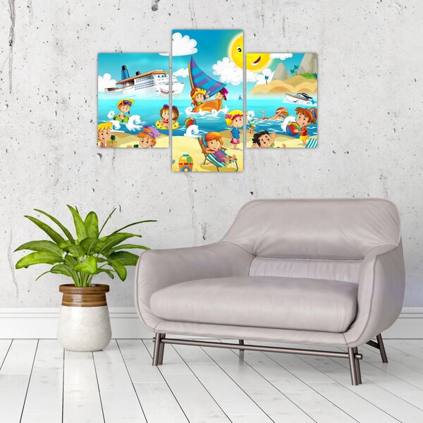 Slika - Dan na plaži (90x60 cm)