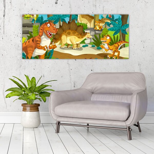 Slika - Dinozavri (120x50 cm)