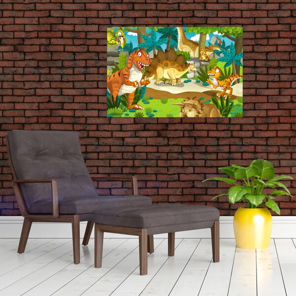Slika - Dinozavri (90x60 cm)