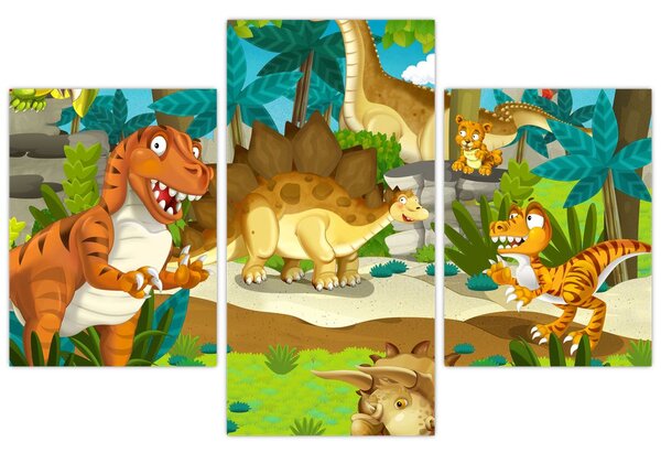 Slika - Dinozavri (90x60 cm)