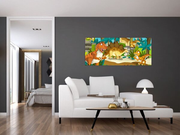 Slika - Dinozavri (120x50 cm)
