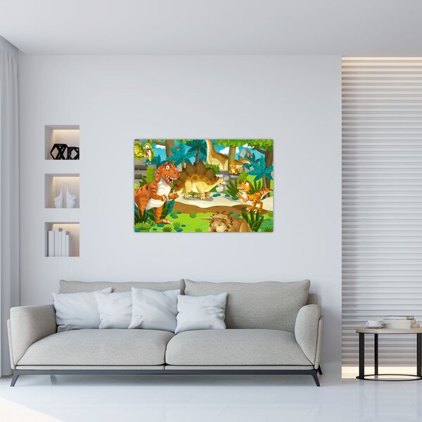 Slika - Dinozavri (90x60 cm)