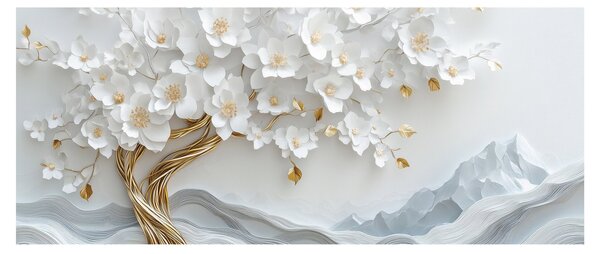 Slika – 3D elegantno drvo života (120x50 cm)