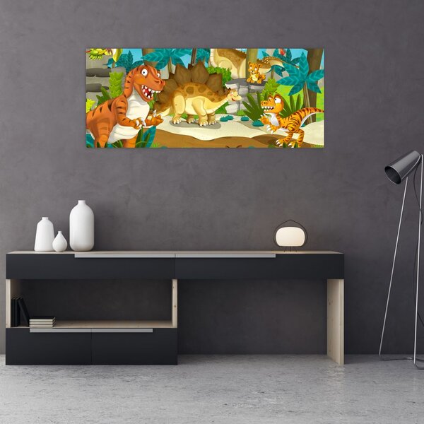 Slika - Dinozavri (120x50 cm)