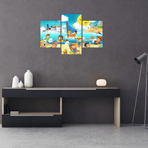 Slika - Dan na plaži (90x60 cm)